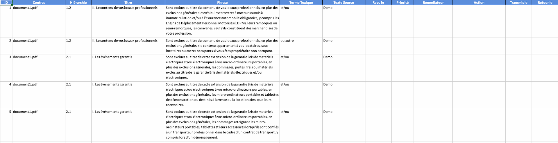 Export Excel WeComply