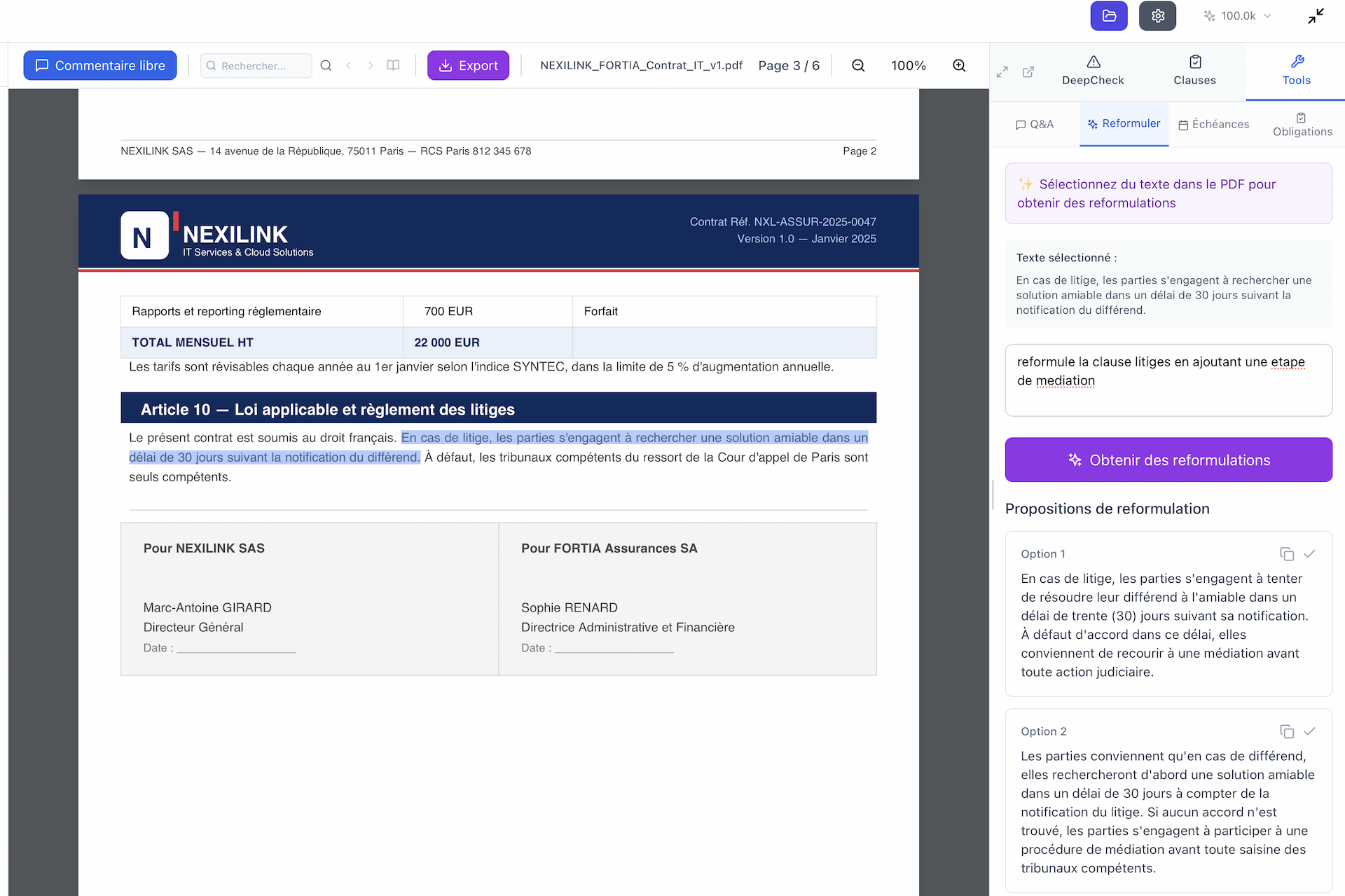 Reformuler : passage source et version simplifiée