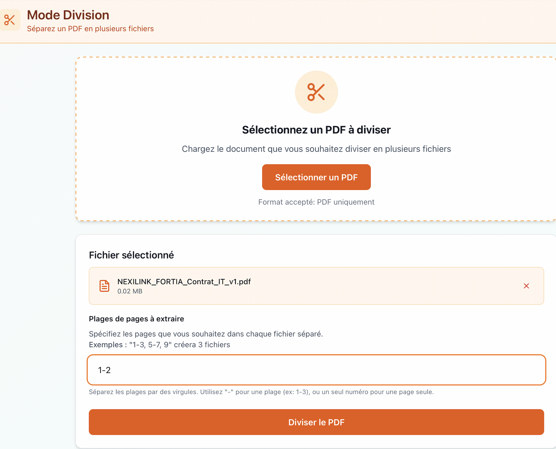 Fusionner et diviser des PDF